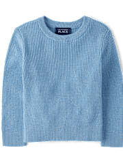 Baby And Toddler Boys Waffle Sweater