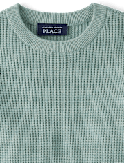 Baby And Toddler Boys Waffle Sweater