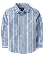 Baby And Toddler Boys Dad And Me Striped Oxford Button Up Shirt