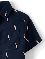 Chemise boutonnée en popeline à carreaux pour bébés et petits garçons