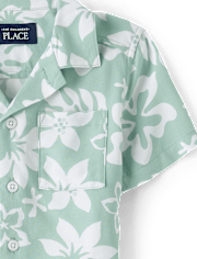 Baby And Toddler Boys Tropical Button Up Shirt