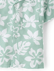 Baby And Toddler Boys Tropical Button Up Shirt