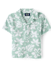 Baby And Toddler Boys Tropical Button Up Shirt