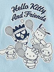 Girls Hello Kitty® And Friends Puff Print Tennis Ringer Baby Tee