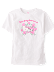 Girls Hello Kitty® And Friends Puff Print Graphic Tee