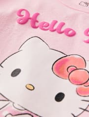 Girls Hello Kitty® Glitter Puff Print Graphic Tee