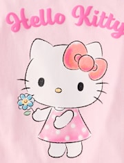 Girls Hello Kitty® Glitter Puff Print Graphic Tee