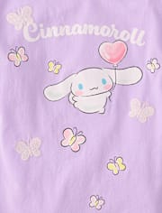 Girls Cinnamoroll™ Satin Stitch Embroidered Butterfly Graphic Tee