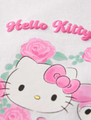 T-shirt graphique à imprimé en relief Hello Kitty® et ses amis pour petites filles