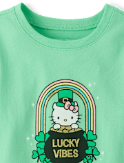 Toddler Girls Hello Kitty® Glitter St. Patrick's Day Graphic Tee