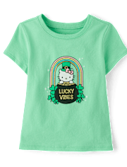 Toddler Girls Hello Kitty® Glitter St. Patrick's Day Graphic Tee