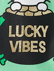 Girls Hello Kitty® Glitter St. Patrick's Day Graphic Tee