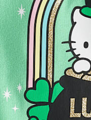 Girls Hello Kitty® Glitter St. Patrick's Day Graphic Tee