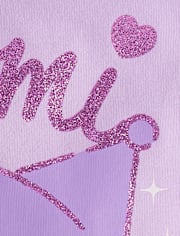 T-shirt graphique à paillettes Kuromi™ pour filles, motif Pâques
