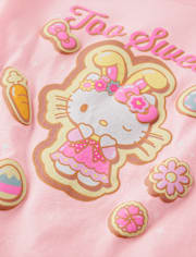 Girls Hello Kitty® Puff Print Easter Graphic Tee