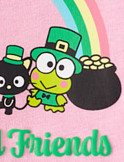 Girls Hello Kitty® And Friends Puff Print St. Patrick's Day Graphic Tee