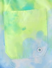 Boys Print Rashguard Swimsuit