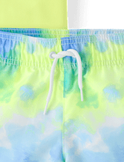 Boys Print Rashguard Swimsuit