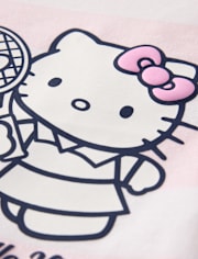 Toddler Girls Hello Kitty® Striped Puff Print Tennis Ringer Graphic Tee
