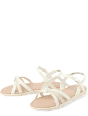 Girls Metallic Sandals