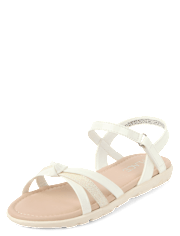 Girls Metallic Sandals