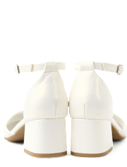 Girls Shimmer Block Heels