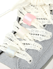 Girls Shimmer High Top Sneakers