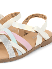 Girls Colorblock Sandals