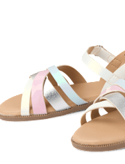 Girls Colorblock Sandals