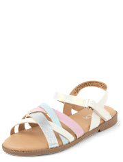 Girls Colorblock Sandals