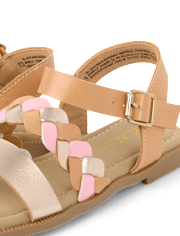 Sandales tressées pour filles