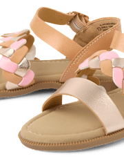 Sandales tressées pour filles