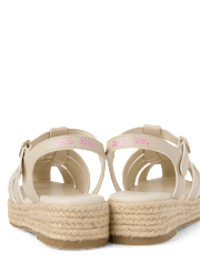 Girls Hello KittyÂ® Icon Espadrille Fisherman Sandals
