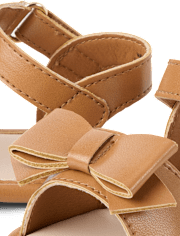Sandales à nœud pour bébés filles