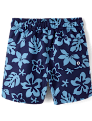 Boys Print Swim Trunks