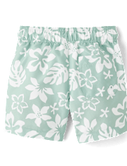 Boys Print Swim Trunks
