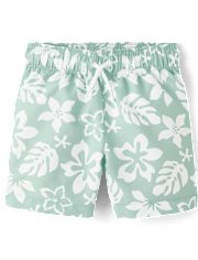 Boys Print Swim Trunks
