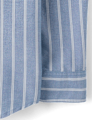 Mens Dad And Me Striped Oxford Button Up Shirt