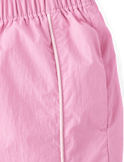 Girls Contrast Mesh Lined Parachute Pants