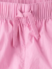 Girls Contrast Mesh Lined Parachute Pants