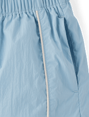 Girls Contrast Mesh Lined Parachute Pants