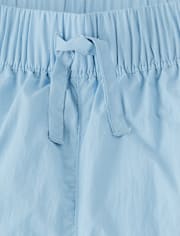 Girls Contrast Mesh Lined Parachute Pants