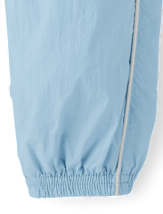 Girls Contrast Mesh Lined Parachute Pants