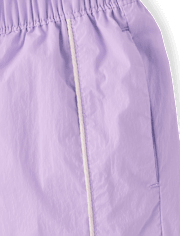 Girls Contrast Mesh Lined Parachute Pants