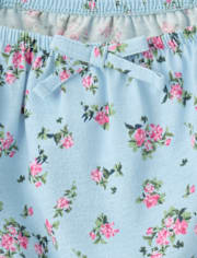 Girls Floral Smocked Top