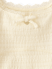 Girls Textured Corset Top