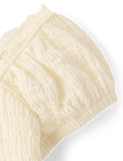 Girls Textured Corset Top