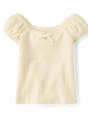 Girls Textured Corset Top