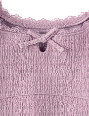 Girls Textured Corset Top