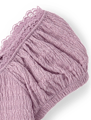 Girls Textured Corset Top